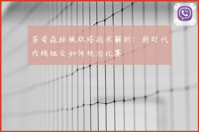 芬奇森林狼双塔战术解析：新时代内线组合如何统治比赛